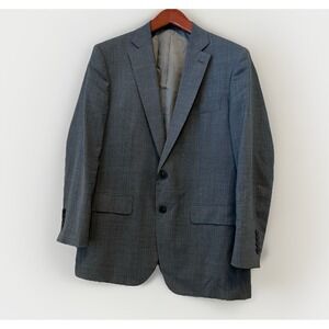 Ermenegildo Zegna‎ StileLibero Sport Coat 42R Gray Glen Plaid Wool Blazer